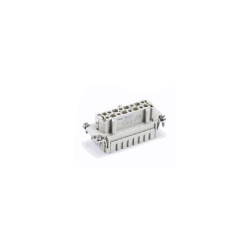 Insert HVES, Raccordement à ressort, femelle, 12 pin, 16A, Polycarbonate, 24B|48B 